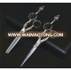 New Fashion Set Cutting & Thinning Scissors, 6 lnch Hair Scissors, Barber Hairdressing Scissors Silver GX07