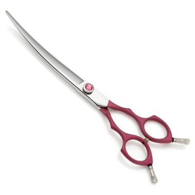 High Quality Japan 440C Stainless Steel Pet Grooming Curved Scissors